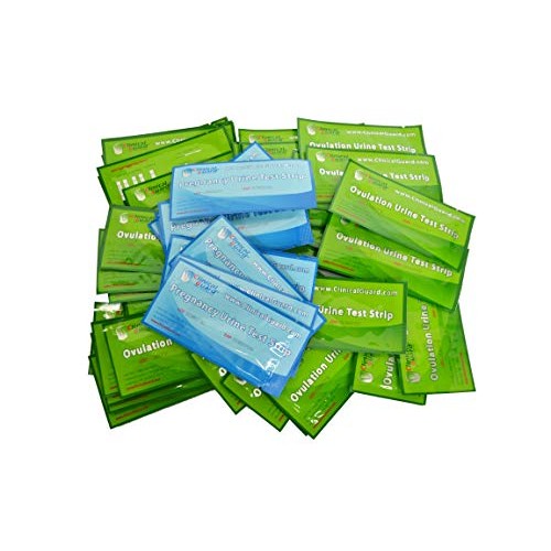 ClinicalGuard 40 Ovulation Test Strips & 10 Pregnancy Test Strips Combo