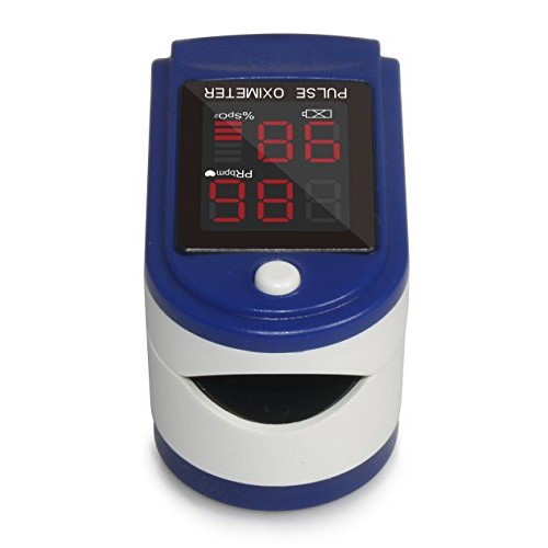 ClinicalGuard CMS-50DL Fingertip Pulse Oximeter Blood Oxygen Saturation and H...