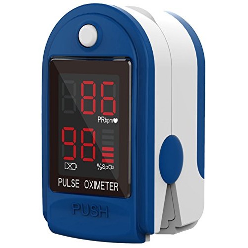 ClinicalGuard CMS-50DL Fingertip Pulse Oximeter Blood Oxygen Saturation and H...