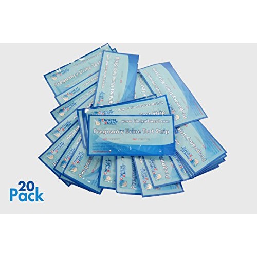 ClinicalGuard® HCG Pregnancy Test Strips (Individually-Sealed, Pack of 20)