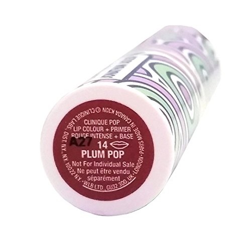 Clinique Pop Lip Colour + Primer. #14 Plum Pop 0.13oz/3.8g Pink Case