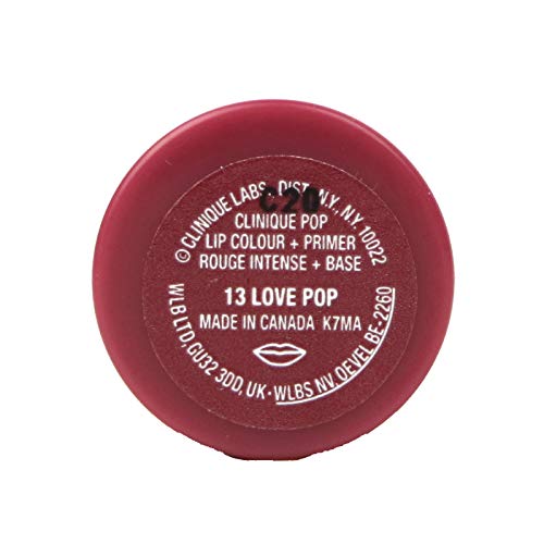 Pack of 3 x Clinique Pop Lip Colour + Primer #13 Love Pop Travel Size, Unboxed