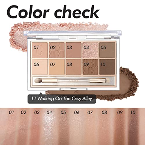 CLIO Pro Eye Shadow Palette | Matte, Shimmer, Glitter, Pearls, Highly Pigment...
