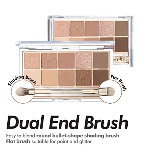CLIO Pro Eye Shadow Palette | Matte, Shimmer, Glitter, Pearls, Highly Pigment...
