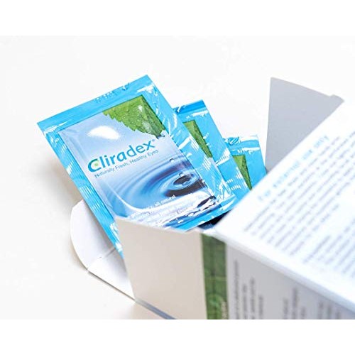 Cliradex Towelettes - Natural Face, Eyelash & Eyelid Cleanser - Wipes for Dem...