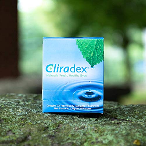 Cliradex Towelettes - Natural Face, Eyelash & Eyelid Cleanser - Wipes for Dem...