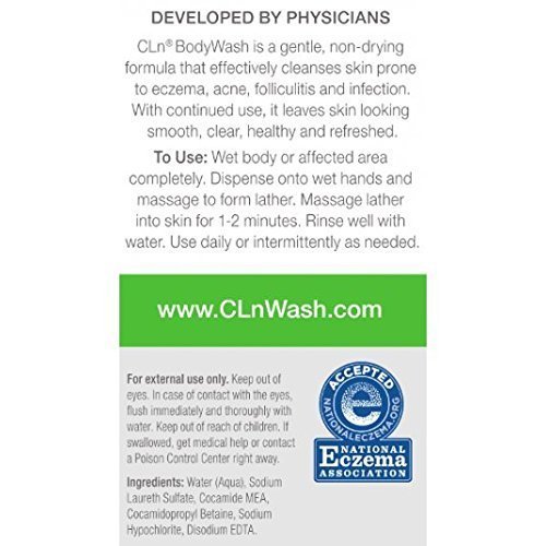CLn BodyWash - Moisturizing Body Wash, For Skin Prone to Eczema, Dermatitis, ...