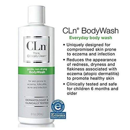 CLn BodyWash - Moisturizing Body Wash, For Skin Prone to Eczema, Dermatitis, ...