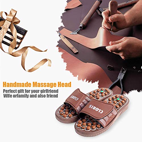 CLORIS Reflexology Foot Massagers Acupressure Massage Slippers for Men Wome, ...