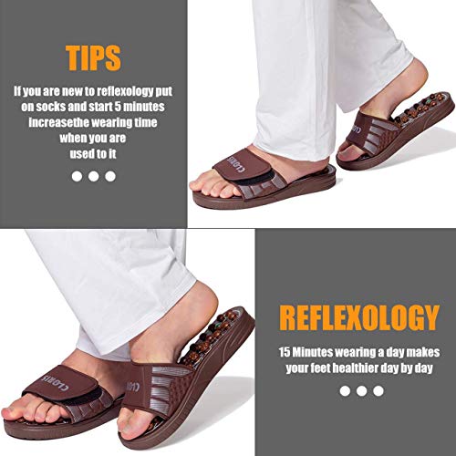 CLORIS Reflexology Foot Massagers Acupressure Massage Slippers for Men Wome, ...