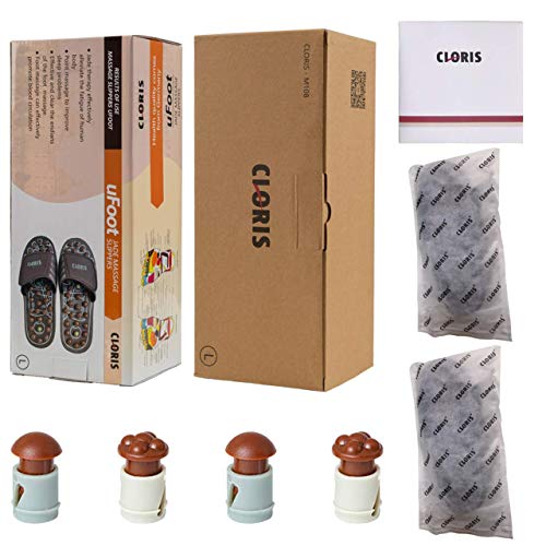 CLORIS Reflexology Foot Massagers Acupressure Massage Slippers for Men Wome, ...