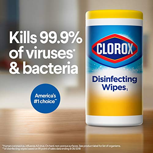 Clorox Disinfecting Wipes, Bleach Free Cleaning Wipes - Crisp Lemon, 35 Count