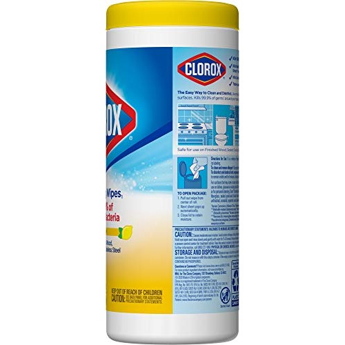 Clorox Disinfecting Wipes, Bleach Free Cleaning Wipes - Crisp Lemon, 35 Count