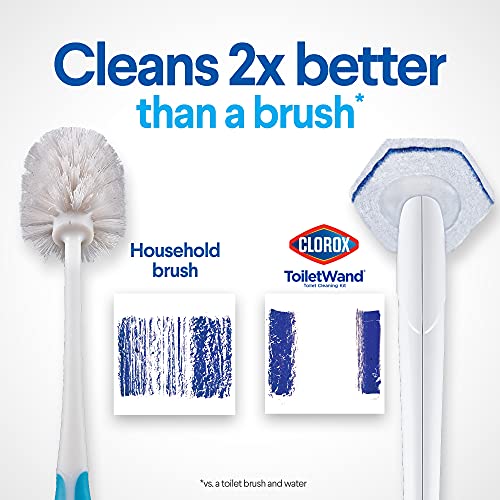 Clorox ToiletWand Disposable Toilet Cleaning System - ToiletWand, Storage Cad...