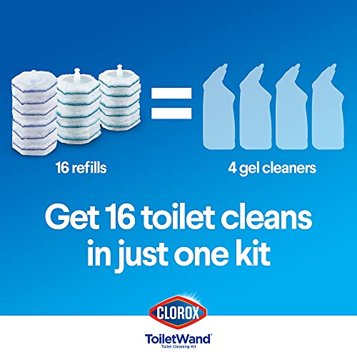 Clorox ToiletWand Disposable Toilet Cleaning System - ToiletWand, Storage Cad...
