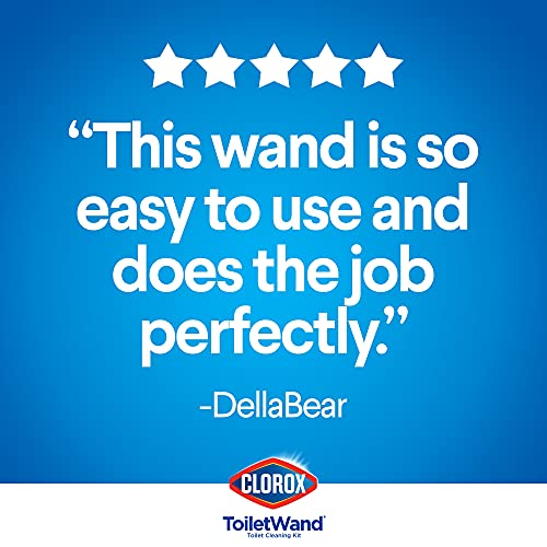 Clorox ToiletWand Disposable Toilet Cleaning System - ToiletWand, Storage Cad...