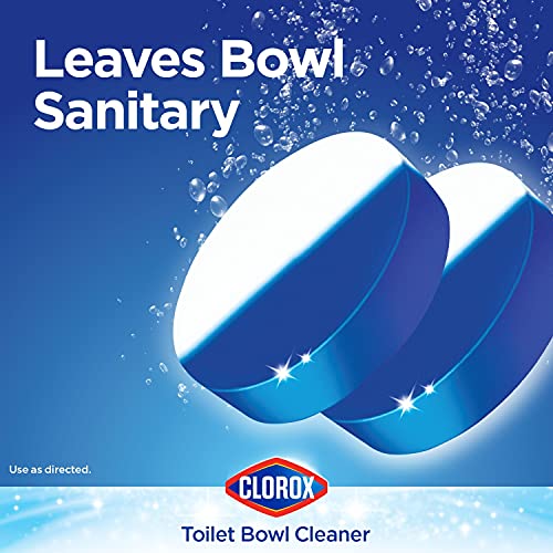 Clorox Ultra Clean Toilet Tablets Bleach & Blue, Rain Clean Scent 2.47 Ounces...