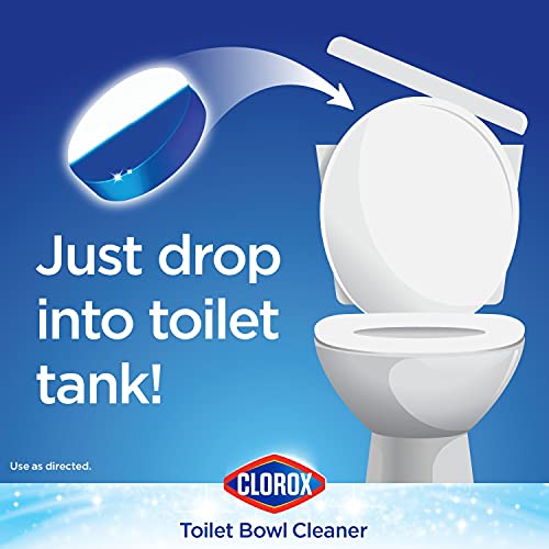 Clorox Ultra Clean Toilet Tablets Bleach & Blue, Rain Clean Scent 2.47 Ounces...