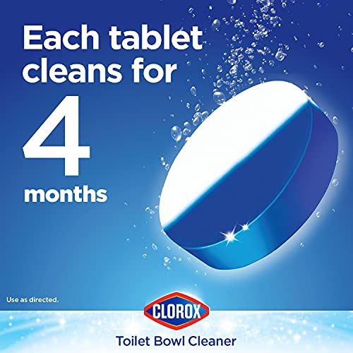 Clorox Ultra Clean Toilet Tablets Bleach & Blue, Rain Clean Scent 2.47 Ounces...