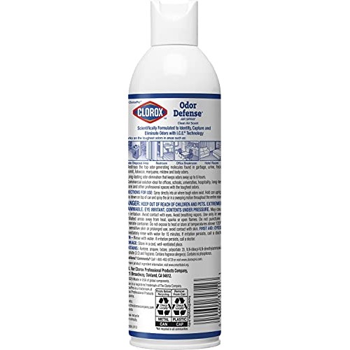 Clorox Commercial Solutions Clorox Odor Defense Aerosol, 14 Ounces (31711)