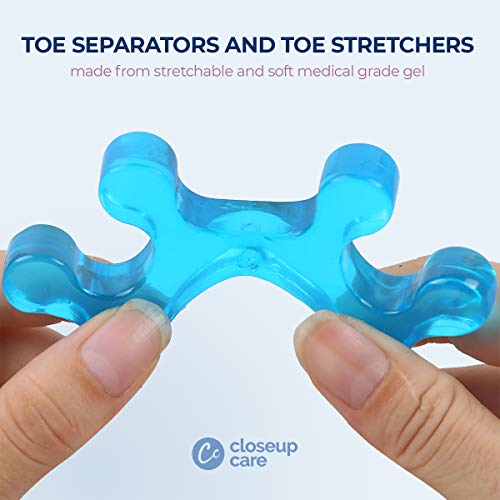 Closeup Care's Premium Gel Toe Separators, Straighteners & Spacers, Use for H...
