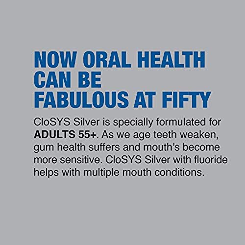 CloSYS Silver Fluoride Mouthwash, 16 Ounce (Pack of 2), Gentle Mint, for Adul...