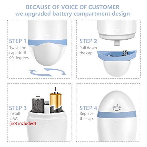 Waterproof Facial Cleansing Spin Brush Set with 4 Interchangeable Brush Heads...