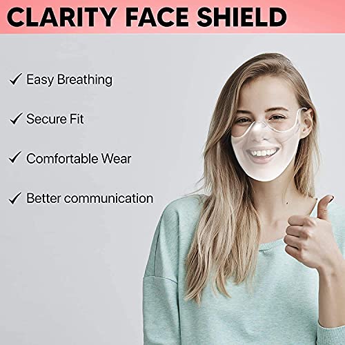 Clshes Transparent Clear Face S_hield 100 Anti Fog (Medium, Anti-Fog 2Pcs), M...