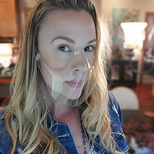 Clshes Transparent Clear Face S_hield 100 Anti Fog (Medium, Anti-Fog 2Pcs), M...