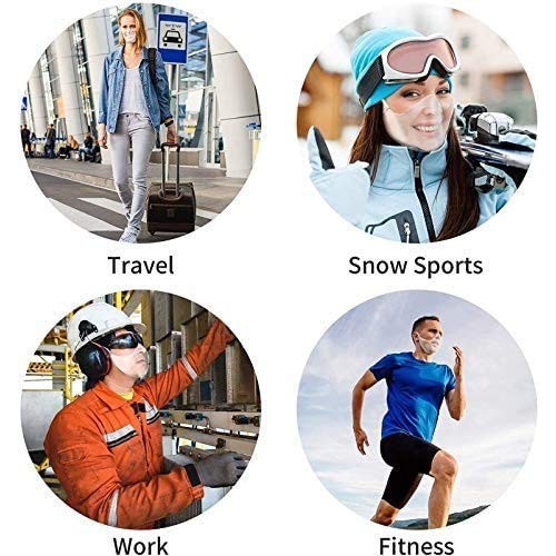 Clshes Transparent Clear Face S_hield 100 Anti Fog (Medium, Anti-Fog 2Pcs), M...