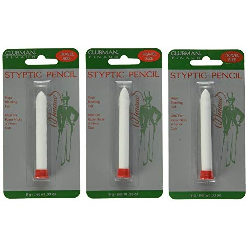 Clubman Clubman Pinaud Styptic Pencil, 0.33 oz (Pack of 3)