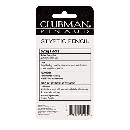 Clubman Jumbo Styptic Pencil, 1 oz