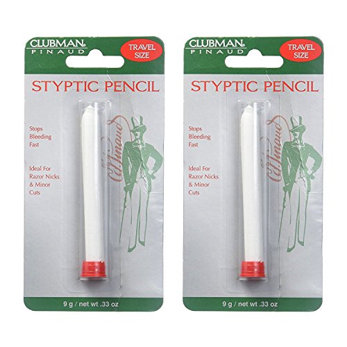 Clubman Pinaud Styptic Pencil Travel Size 0.33 oz (2-Pack)