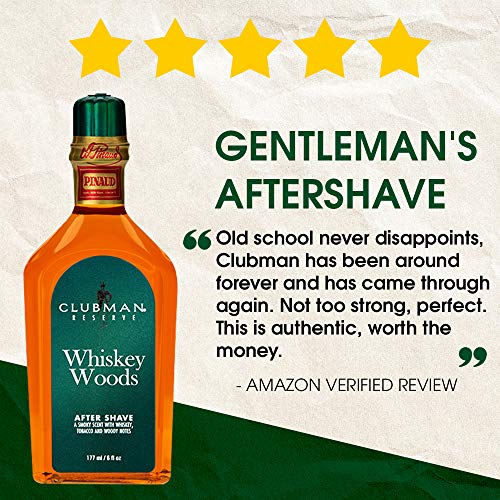 Clubman Reserve Whiskey Woods After Shave Lotion, 6 oz