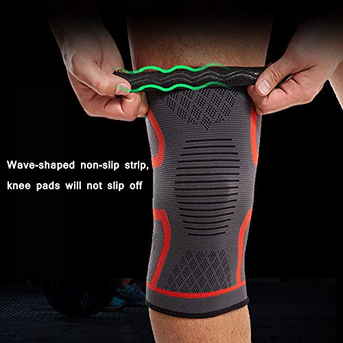 Non-slip Sports knee Brace, Clysburtuony Nylon knitted protective gear riding...