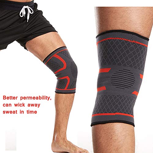 Non-slip Sports knee Brace, Clysburtuony Nylon knitted protective gear riding...