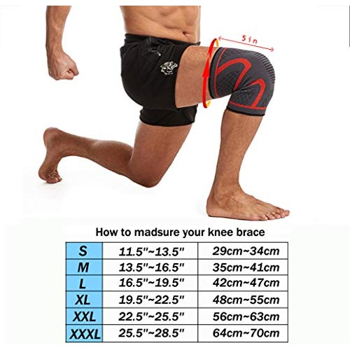 Non-slip Sports knee Brace, Clysburtuony Nylon knitted protective gear riding...