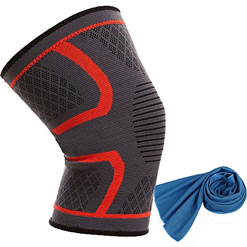 Non-slip Sports knee Brace, Clysburtuony Nylon knitted protective gear riding...