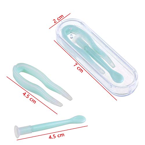 COSMOS 6 Set Portable Travel Contact Lenses Tweezers and Suction Stick Set fo...