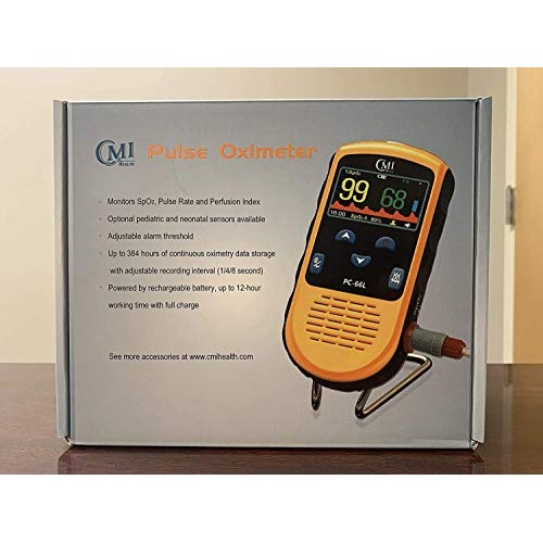 CMI Health Rechargeable Pulse Oximeter - Continuous Infant Monitoring (Up to ...