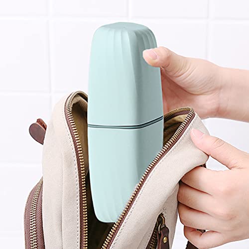 Travel Toothbrush Cup Case,Toothbrush Holder with Cover Travel Toothbrush Con...