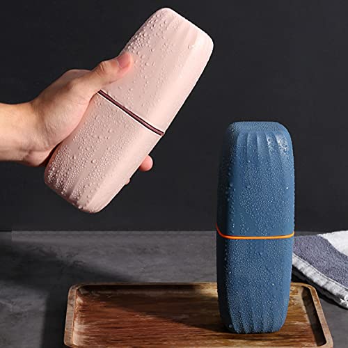 Travel Toothbrush Cup Case,Toothbrush Holder with Cover Travel Toothbrush Con...