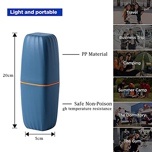 Travel Toothbrush Cup Case,Toothbrush Holder with Cover Travel Toothbrush Con...