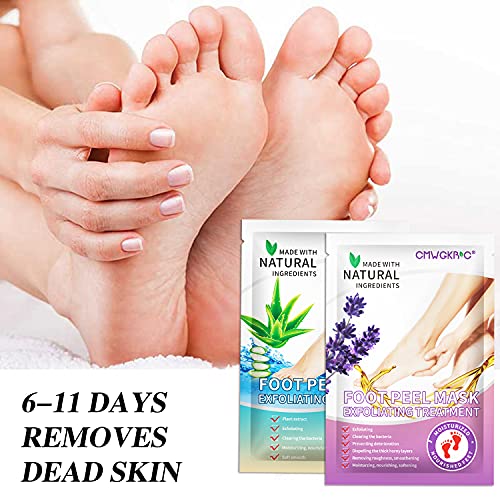 5 Pack Foot Peel Mask,Exfoliator Peel Off Calluses Dead Skin Callus Remover,F...
