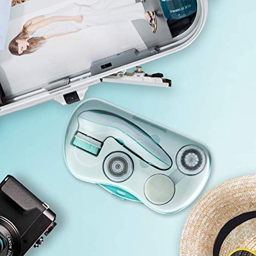 Rechargeable Facial Cleansing Spin Brush Set with 4 Exfoliation Brush Heads -...