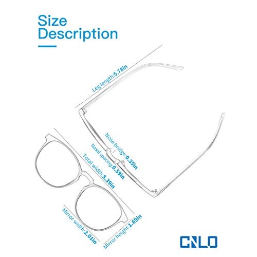 CNLO Blue Light Blocking Glasses,Computer Glasses,Anti Eyestrain, Lightweight...