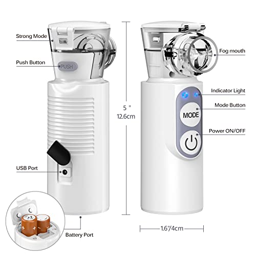 Portable Nebulizer, Ultrasonic Mesh Nebulizer, Nebulizer Machine for Adults a...
