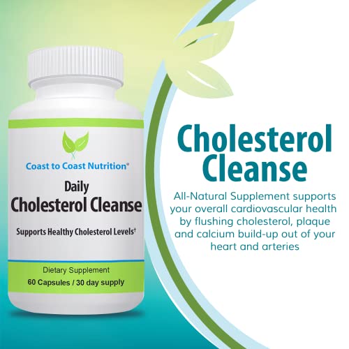 Coast to Coast Nutrition Cholesterol Cleanse - Cholesterol Lowering Supplemen...