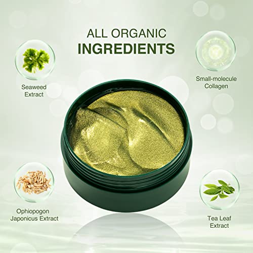 Under Eye Patches (60 Pcs), Hydrolyzed Collagen Under Eye Masks for Dark Circ...