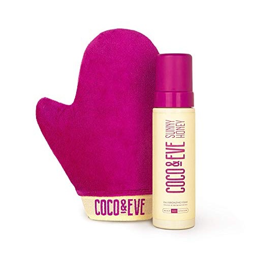 Coco & Eve Self Tanner Mousse Kit - (Medium) All Natural Sunless Tanning Mous...